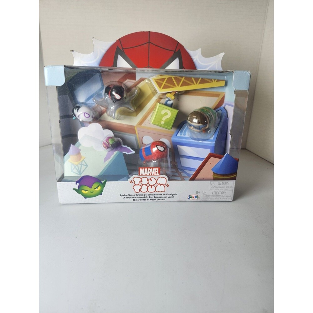 Disney Tsum Tsum Marvel Spidey-Sense Tingling Figure Set of 6 NEW